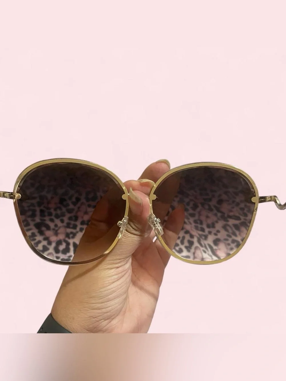 Round Gradient Brown Women’s Sunglasses - Unbranded